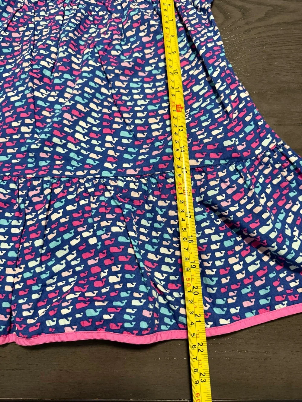 Vineyard Vines Target Girls Short Sleeve Whales Dress - size 5T